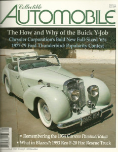 COLLECTIBLE AUTOMOBILE 2009 JUNE - Y-JOB, TRIUMPH 1800, T-BIRDS, PANAMERICANA